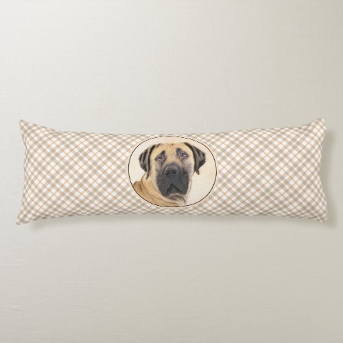 Boerboel Painting _ Cute Original Dog Art Body Pillow