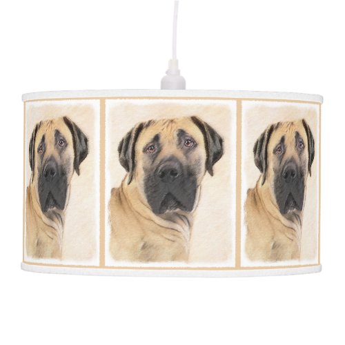 Boerboel Painting _ Cute Original Dog Art Ceiling Lamp