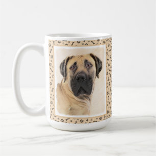Boerboel Painting - Cute Original Dog Art Coffee Mug