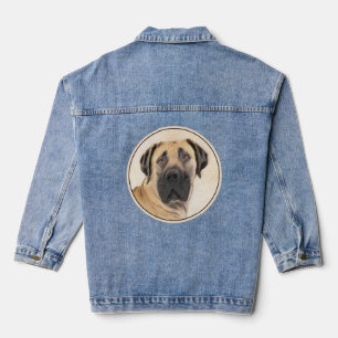 Boerboel Painting - Cute Original Dog Art Denim Jacket