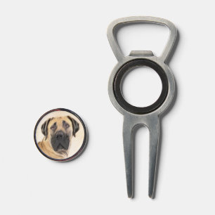 Boerboel Painting - Cute Original Dog Art Divot Tool