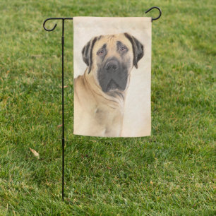 Boerboel Painting - Cute Original Dog Art Garden Flag