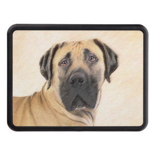 Boerboel Painting - Cute Original Dog Art Hitch Cover