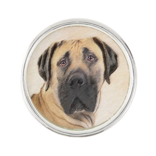 Boerboel Painting _ Cute Original Dog Art Lapel Pin