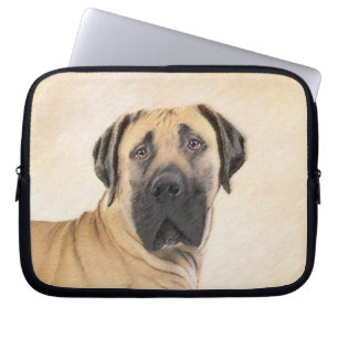 Boerboel Painting - Cute Original Dog Art Laptop Sleeve