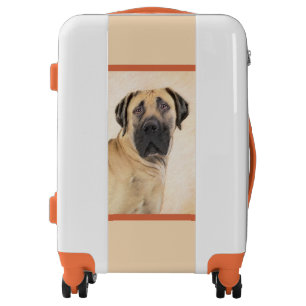 Boerboel Painting - Cute Original Dog Art Luggage