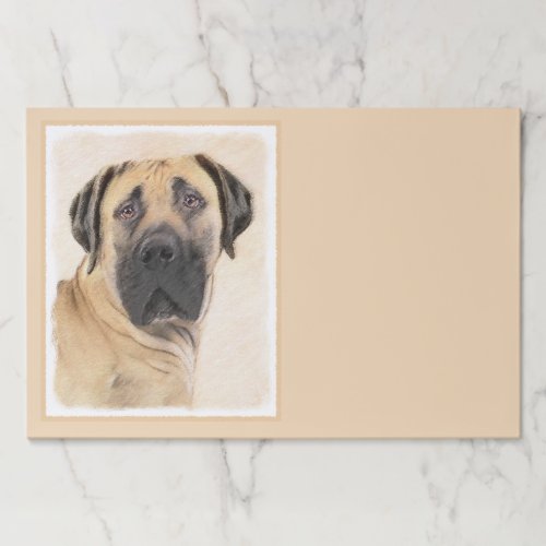 Boerboel Painting _ Cute Original Dog Art Paper Pad