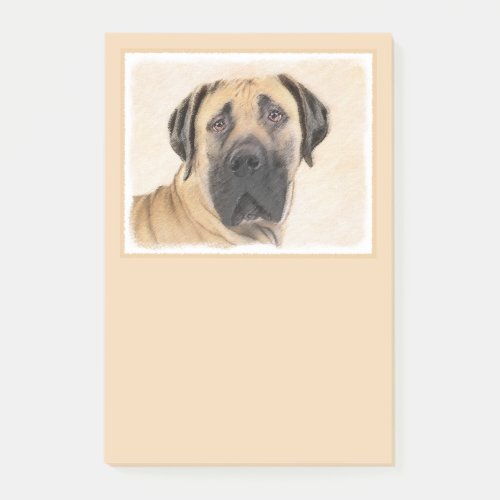 Boerboel Painting _ Cute Original Dog Art Post_it Notes