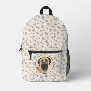 Boerboel Painting - Cute Original Dog Art Printed Backpack
