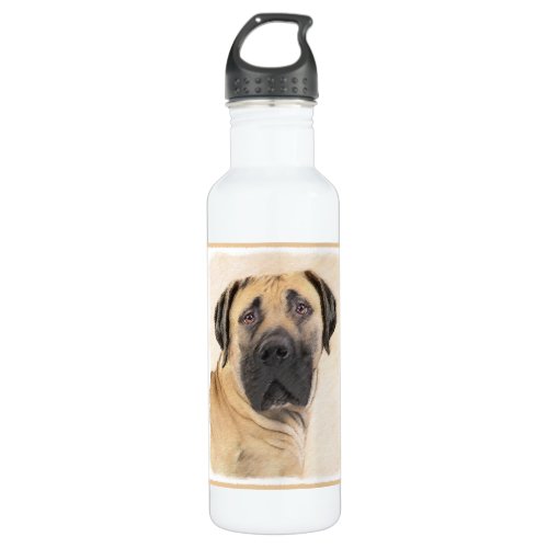 Boerboel Painting _ Cute Original Dog Art Stainless Steel Water Bottle