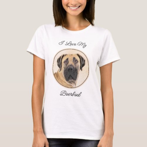 Boerboel Painting _ Cute Original Dog Art T_Shirt