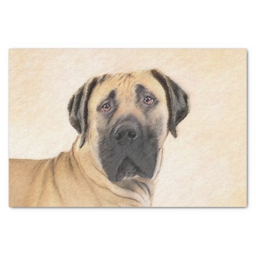 Boerboel Painting _ Cute Original Dog Art Tissue Paper