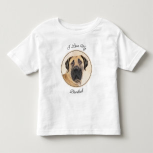 Boerboel Painting - Cute Original Dog Art Toddler T-shirt