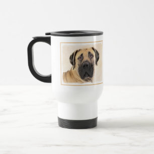 Boerboel Painting - Cute Original Dog Art Travel Mug