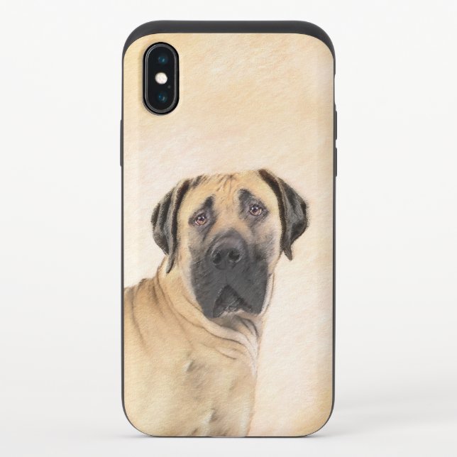 Boerboel Painting - Cute Original Dog Art Uncommon iPhone Case (Back)