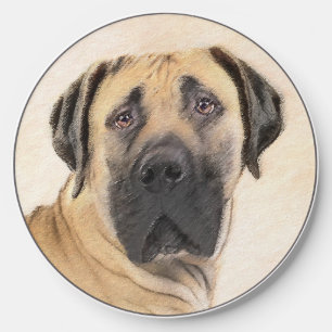 Boerboel Painting - Cute Original Dog Art Wireless Charger