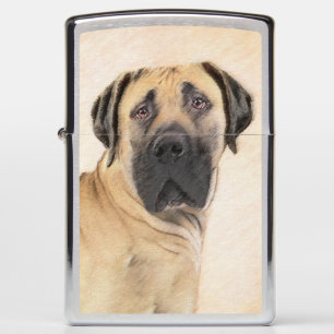 Boerboel Painting - Cute Original Dog Art Zippo Lighter