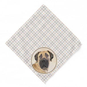 Boerboel Painting Fawn Red Mastiff Pet Dog Art Bandana