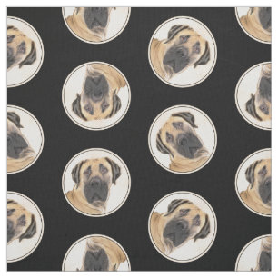Boerboel Painting Fawn Red Mastiff Pet Dog Art Fabric