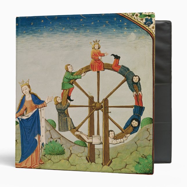 Boethius with the Wheel of Fortune Binder (Front/Inside)