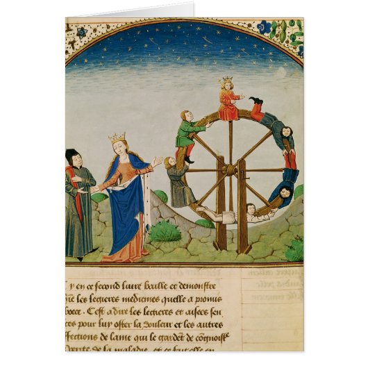 Boethius with the Wheel of Fortune Cards (Front)