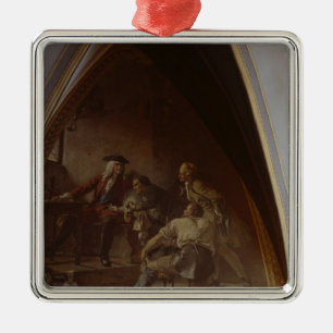 Boettger shows August the Strong the Secret Metal Ornament