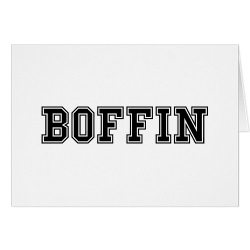 BOFFIN CARD