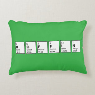 Boffin Periodic Table Graduation Exam Success Fun Accent Pillow