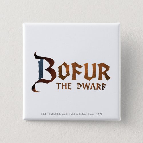 Bofur Name Pinback Button