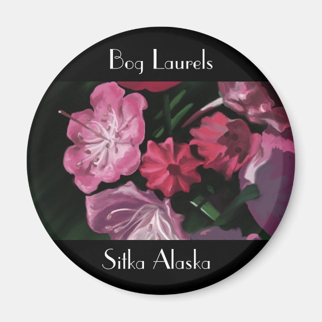 Bog Laurel Sitka Magnet (Front)
