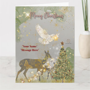 Boganhues Luxury Print Christmas Theme Card
