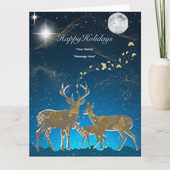 Boganhues Luxury Print Holiday Card (Front)