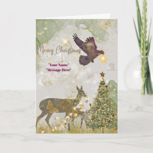 “Boganhues Luxury Print with Reindeer" Card