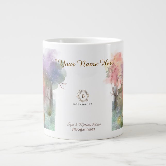 Boganhues "Pipa & Marlow" series Giant Coffee Mug (Front)