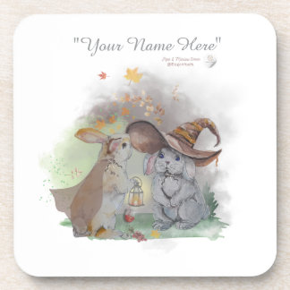 Boganhues "Pipa & Marlow" series print Beverage Coaster