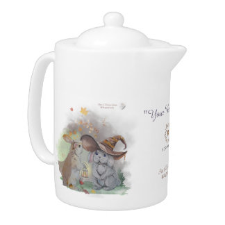 Boganhues "Pipa & Marlow" series print Teapot