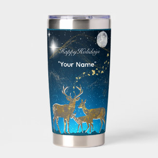 Boganhues Premium Christmas Print Insulated Tumbler