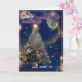 Boganhues Print Christmas Folded Greeting Card