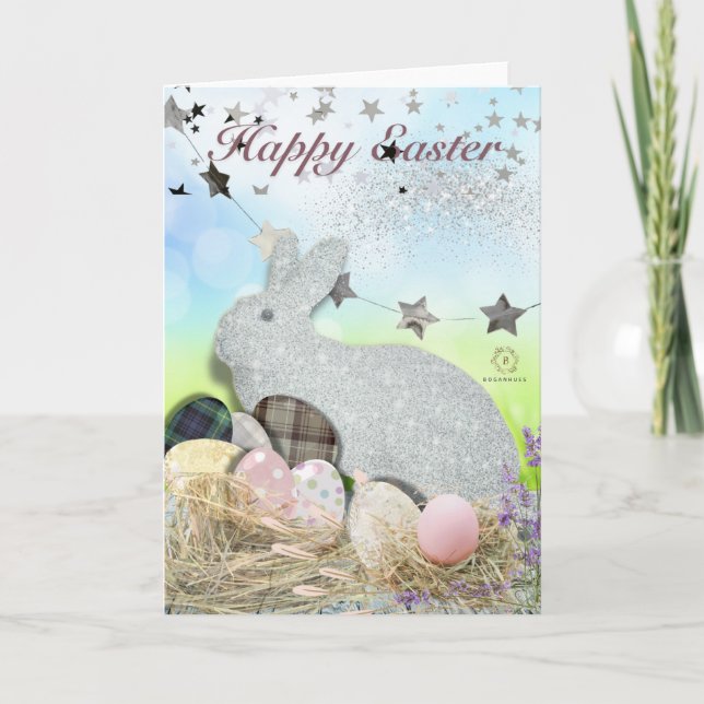 Boganhues Print Easter Bunny Card (Front)
