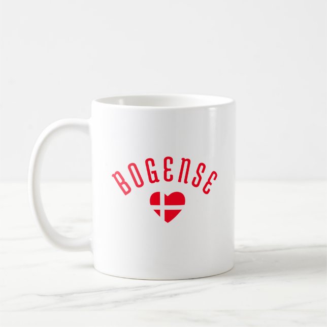 BOGENSE Denmark Heart Coffee Mug (Left)