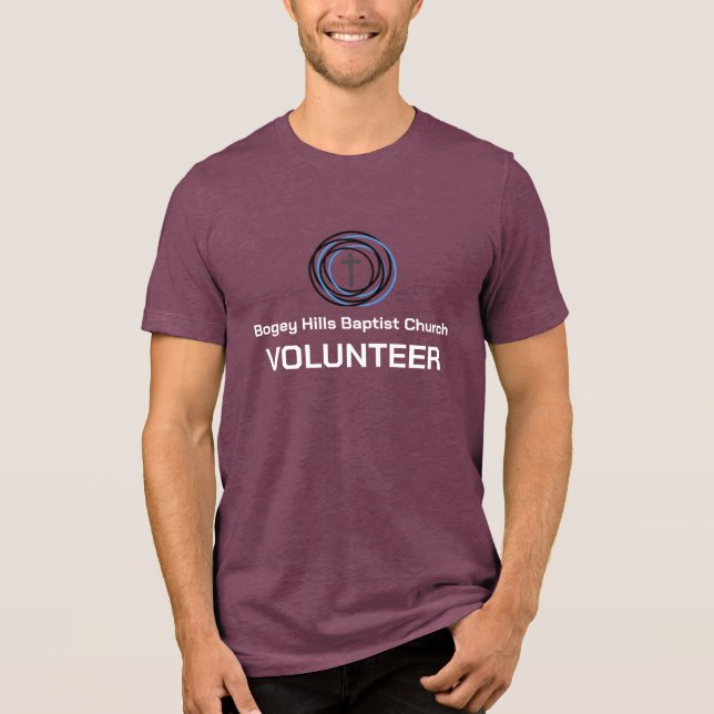 Bogey Hills Volunteer T-Shirt Tri-Blend Shirt (Front)