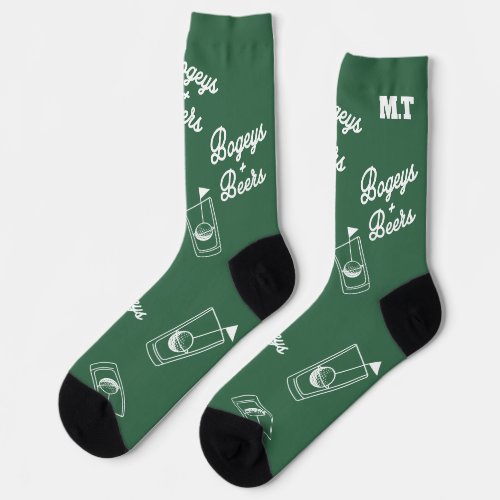 Bogeys and Beers Golf Cup Day Custom Socks