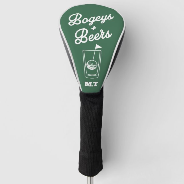 Bogeys and Beers Golf Cup Day Head Cover (Front)