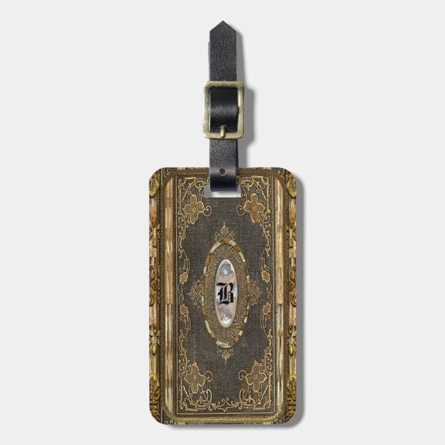 Bogged Old World Victorian Luggage Tag (Front Vertical)