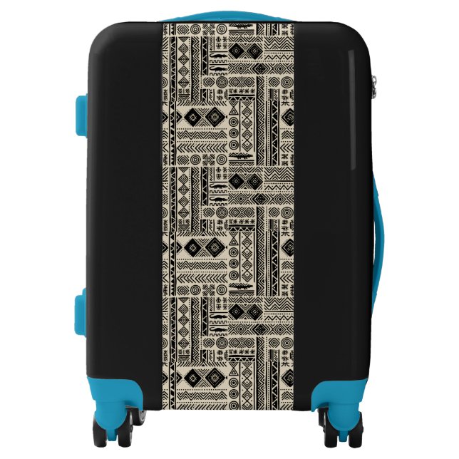 Bogolan Mudcloth Ethnic Design Luggage (Front)