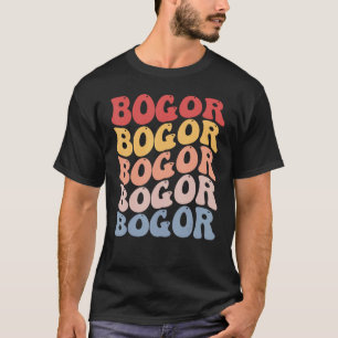 Bogor City Groovy Retro T-Shirt