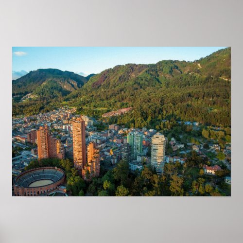 Bogota and the Andes Mountains Poster