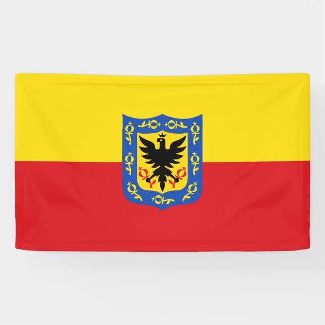Bogota city flag Colombia symbol Banner (Horizontal)