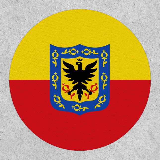 Bogota city flag Colombia symbol Patch (Front)