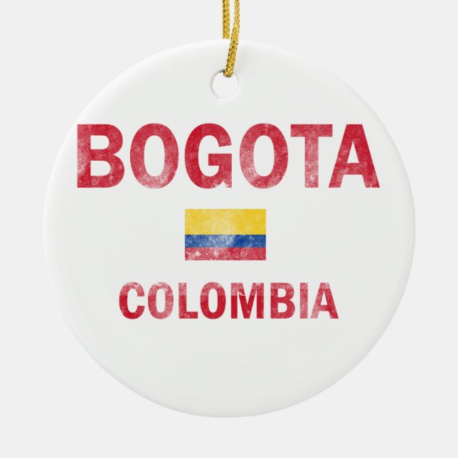 Bogota Colombia Designs Ceramic Ornament (Front)